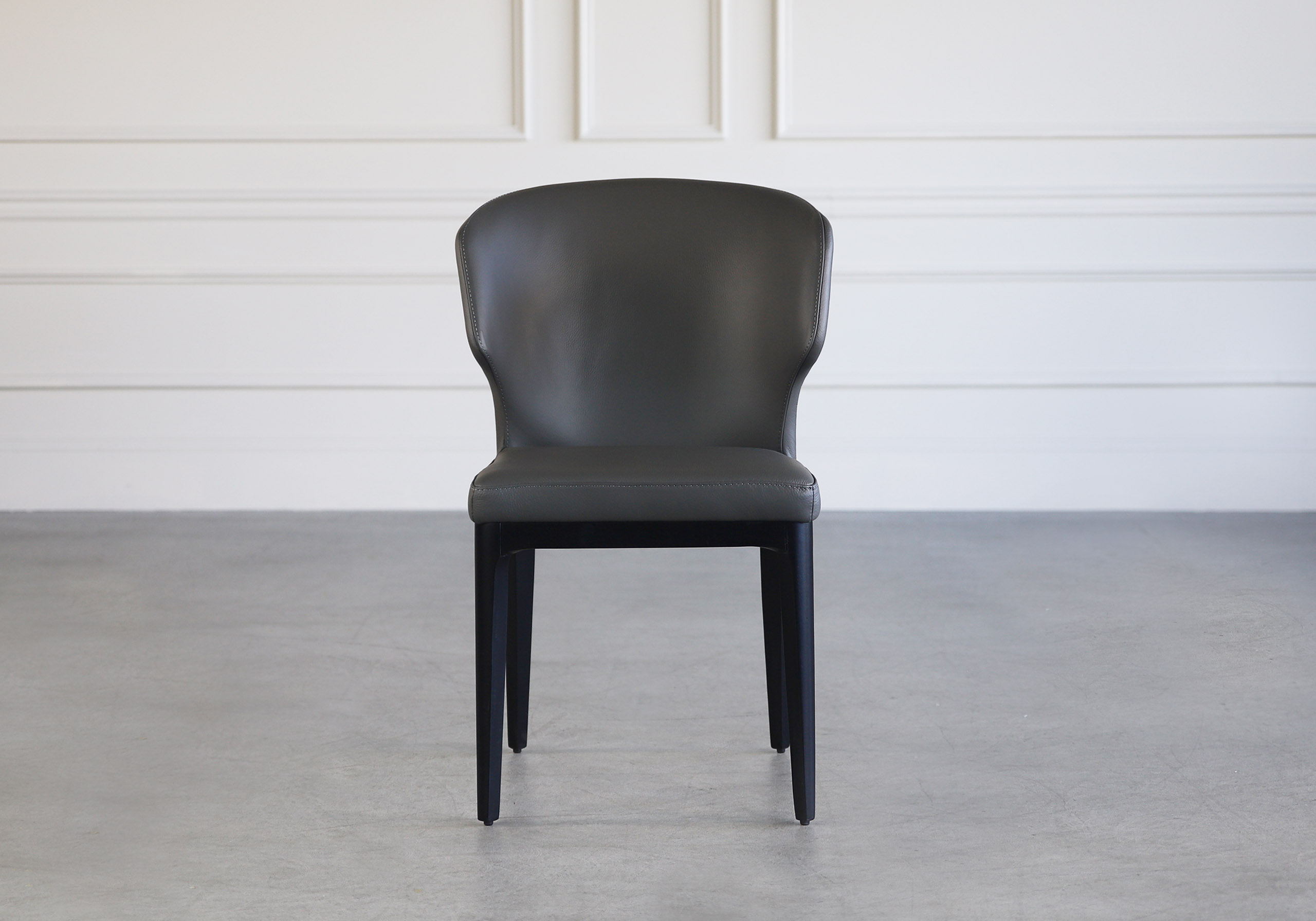 Blake Dinin Chair D.Grey Front Blake Dinin Chair D.Grey Front