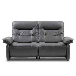 Mary Loveseat in Metal Grey, Front
