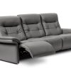 Mary Sofa in Metal Grey, Angle, Recline