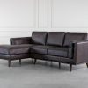 Parker Sectional in Dark Brown, Angle, SL