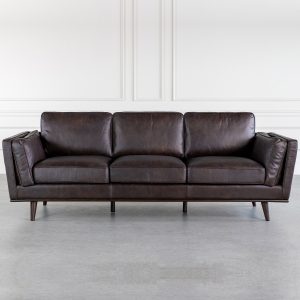 Parker Sofa in Dark Brown, Featured