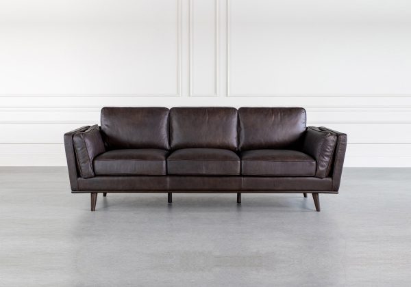 Parker Sofa in Dark Brown, Featured