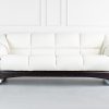 Stressless Oslo Sofa in Paloma Light Grey and Wenge, Front