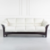 Stressless Oslo Sofa Paloma Light Grey Wenge Front Featured