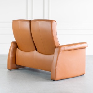 Stressless Sapphire Loveseat Paloma Cognac Back