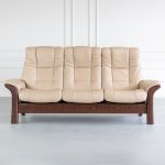 Stressless Windsor Sofa Paloma Sand Walnut Front Featured