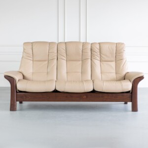 Stressless Windsor Sofa Paloma Sand Walnut Front Featured