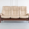 Stressless Windsor Sofa Paloma Sand Walnut Front