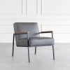 Lago Chair in Grey, Angle