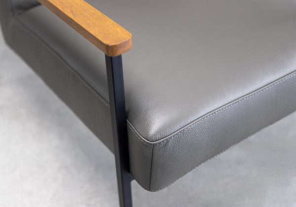 Lago Chair in Grey, Close Up