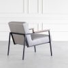 Lago Chair in Light Grey, Back