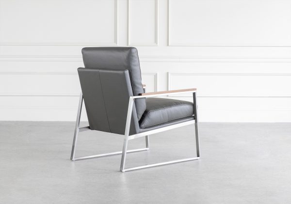 Pike Chair, Grey, Back