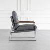 Pike Chair, Grey, Side