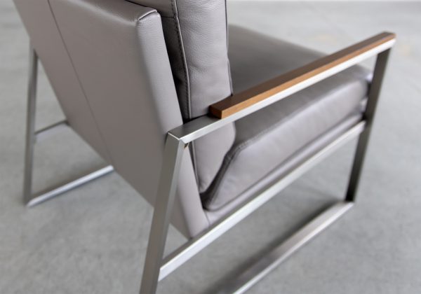 Pike Chair, L.Grey, Close Up