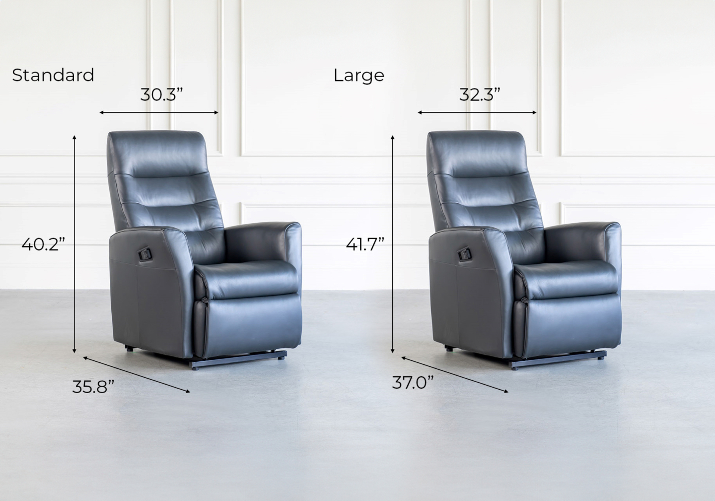 Queen Multi Function Recliner Dimensions 1