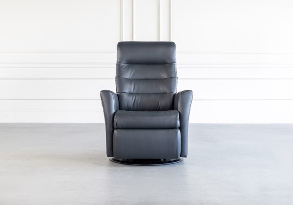 Queen Powerlux Recliner in Onyx, Front