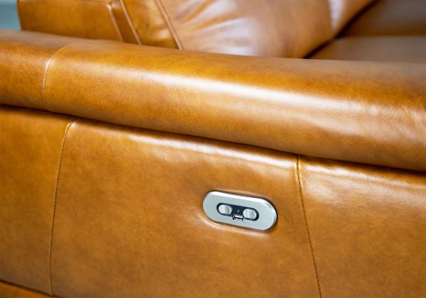 James Sectional in Tan, Close Up, SR