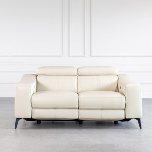 Sofie Loveseat in Light Grey, Front