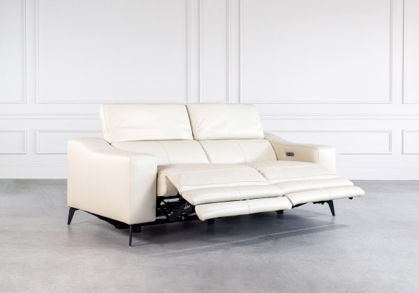 Sofie Sofa in Light Grey, Double, Recline