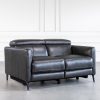 Tatum Loveseat in Charcoal, Angle