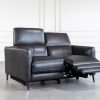 Tatum Loveseat in Charcoal, Angle, Recline