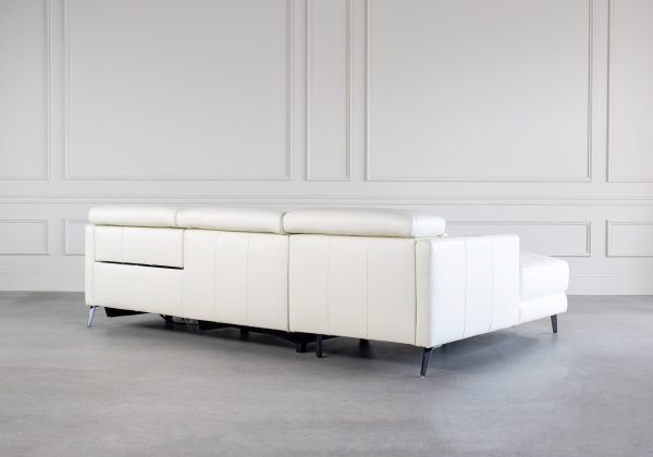Tatum Sectional in White, Back, SL