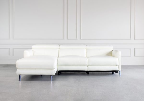 Tatum Sectional in White, Front, SL