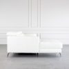 Tatum Sectional in White, Angle, Side, SL