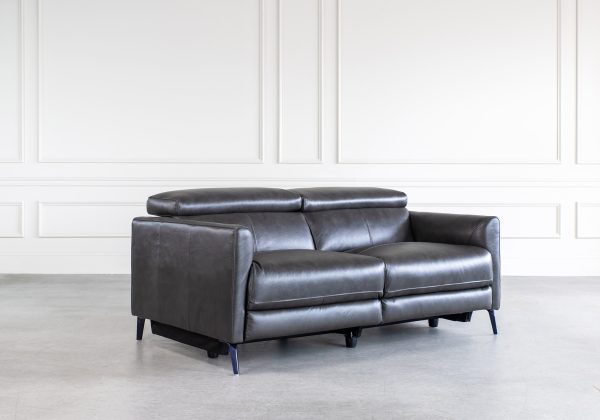 Tatum Sofa in Charcoal, Angle