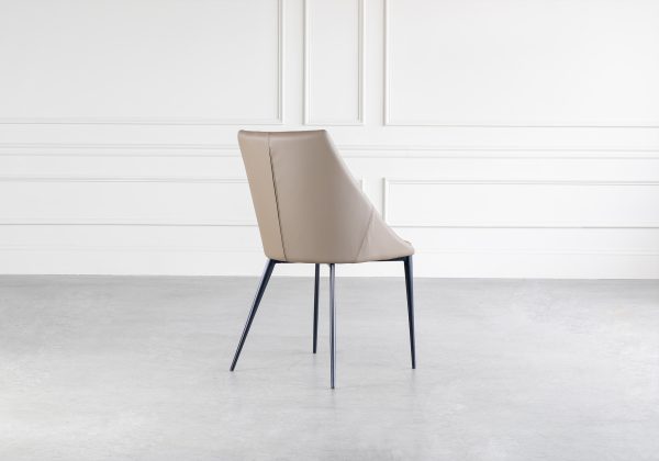 Tori Dining Chair, Taupe, Back