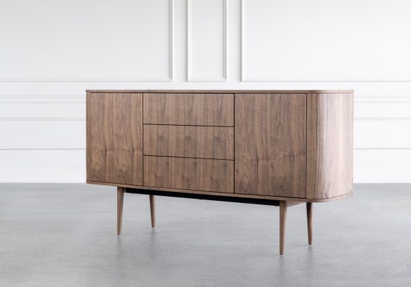 Diego Sideboard in Walnut, Angle