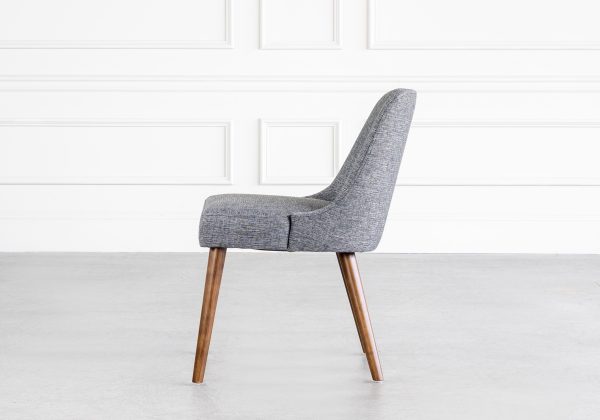 Henry Chair in Pepper, Walnut, Side