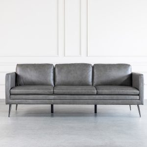 Wayne Sofa in Grey, Front