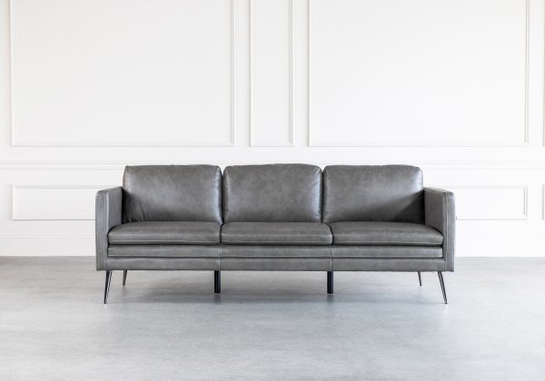 Wayne Sofa in Grey, Front