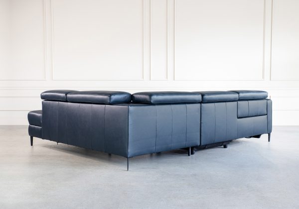 Barclay Sectional in Midnight Blue, Back