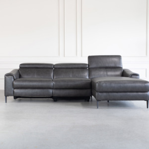 Barclay Small Sectional Charcoal Grey Front Head Up SR Barclay Small Sectional Charcoal Grey Front Head Up SR