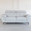 Dawson Loveseat in Silver, Front