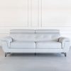 Dawson Sofa in Silver, Front, Featured