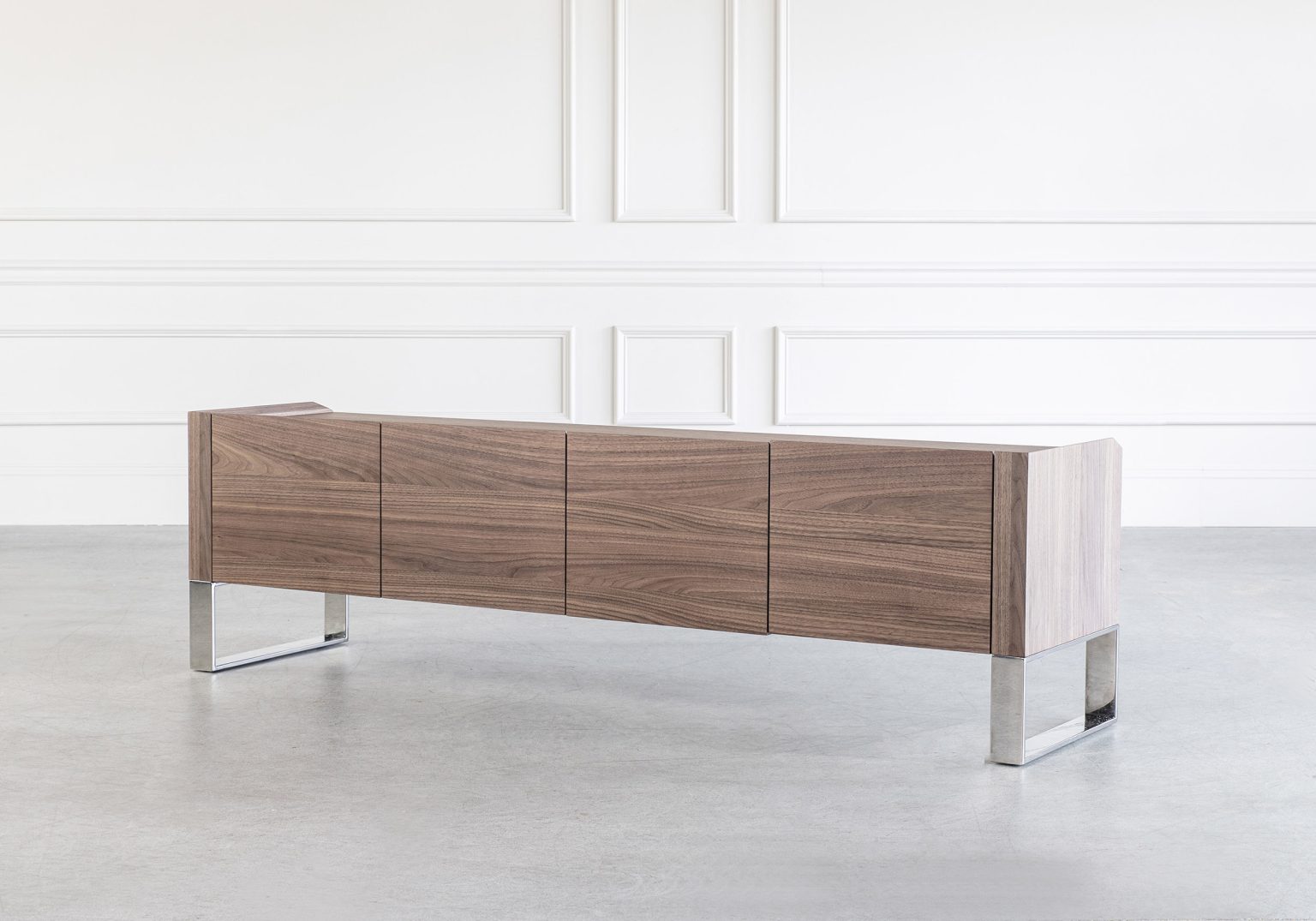 Ellen Tv Unit Walnut Angle