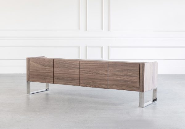 Ellen TV Unit in Walnut, Angle