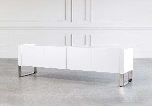 Ellen TV Unit in White, Angle