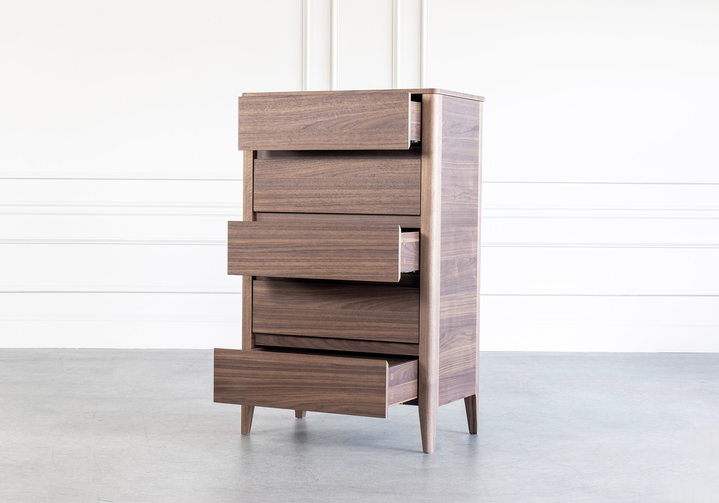 Sonja Chest Walnut Angle Open Sonja Chest Walnut Angle Open