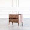 Sonja Night Stand in Walnut, Angle
