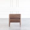 Sonja Night Stand in Walnut, Front