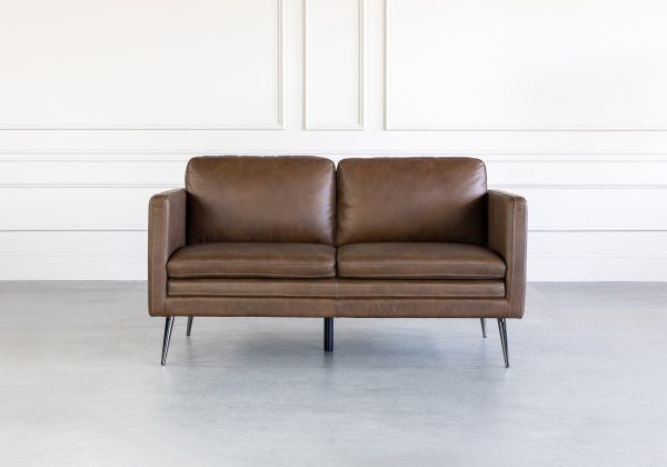 Wayne Loveseat in Coffee, Front