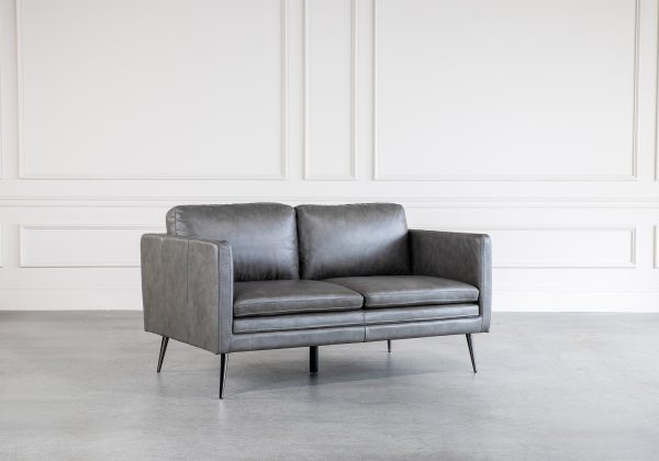 Wayne Loveseat in Grey, Angle