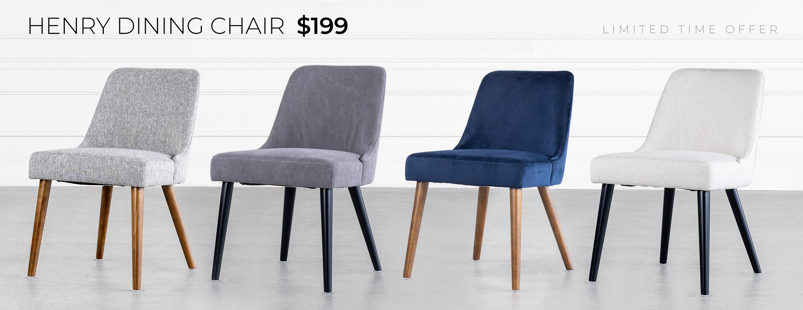 Henry Dining Chair - $199 - Limited Time Offer