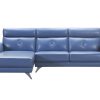 Hans Sectional in Rio Blue, Front, SL