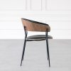 Crib Chair in Black and Walnut, Side