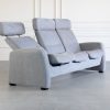 Nordic FS83 Sofa Echo in Charcoal, Angle, Recline